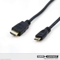 Câble Mini HDMI vers HDMI, 1m, m/m