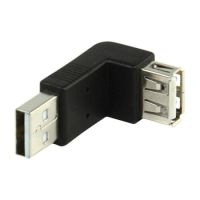 Adapteur USB 2.0 m/f coudé
